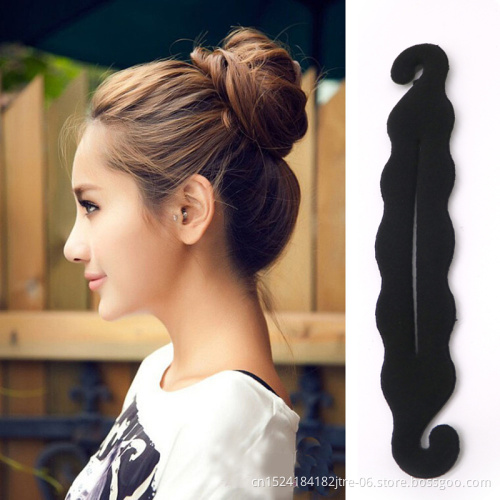Multi-style Women Hair Accessories DIY Hair Styling Braiding Tools Magic Donut Hair Bun Maker Clips